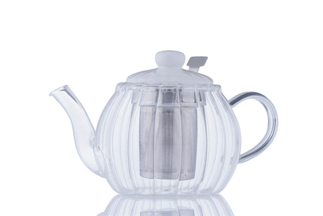 Clear P & K PRICE & KENSINGTON Teekanne Luxe teapot with a sleek, modern design, shown from a front view.