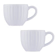 P & K PRICE & KENSINGTON TASSEN Luxe white 85 ml ceramic cup with sleek design and smooth finish.