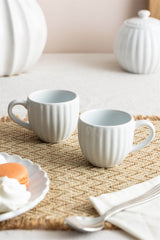 P & K Price & Kensington Tassen Luxe in white, 85 ml, ceramic coffee cup with a smooth finish, ideal for hot beverages.