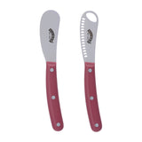 KILNER buttermesser with red handle and two grips, ideal for spreading butter or soft spreads.
