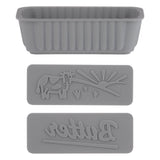 KILNER silicone butterform mold for 250g butter, flexible and non-stick, with a clear view of the product's shape and design.