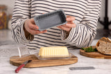 KILNER silicone butterform mold for 250g butter, flexible and non-stick for easy shaping and storage.