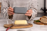 KILNER silicone butterform shaped for 250g butter blocks, flexible and non-stick for easy removal of homemade butter.