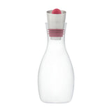 KILNER glass oil bottle with built-in sieve for easy pouring and filtering, featuring a clear glass design and metal screw cap.