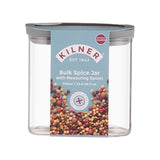 KILNER clear 700 ml spice jar with lid, showing the glass container for storing herbs and spices.