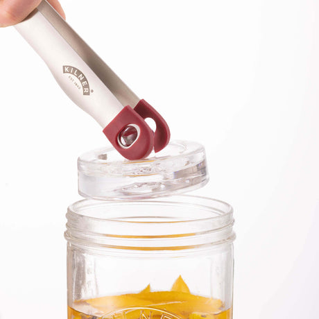 KILNER stainless steel fermentation tongs, 22 cm for handling fermenting jars and ingredients easily and hygienically.