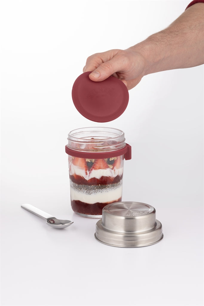 Clear KILNER breakfast glass with 350 ml capacity, showcasing its transparent design and sturdy glass construction.
