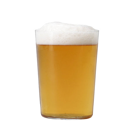 Large LSA Gio tumbler in clear glass, 560ml capacity, showcasing its sleek, modern design for beverages.