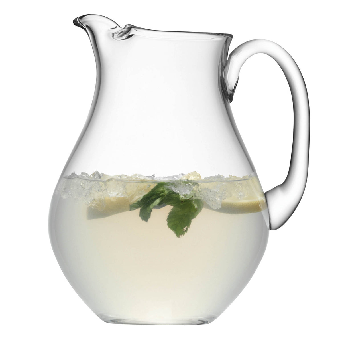 LSA Krug BAR clear glass pitcher, 2.65L, with elegant design and wide opening, ideal for serving beverages.