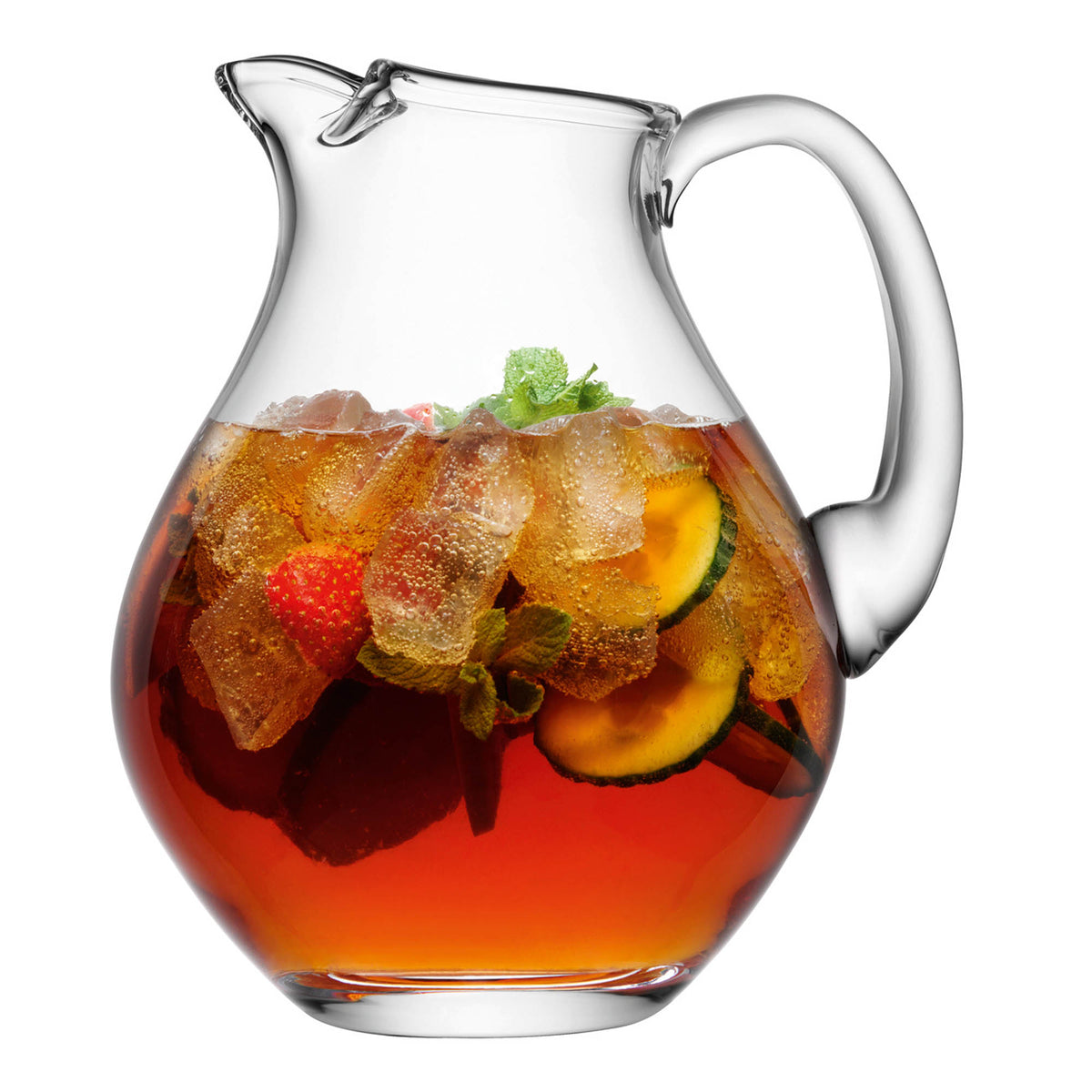 Clear LSA Krug BAR glass pitcher, 2.65L capacity, showcasing its elegant, large glass design for serving beverages.