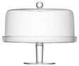 LSA Kuchenglocke KLARA in clear glass with a 33cm diameter, decorative cake bell for serving and presentation.