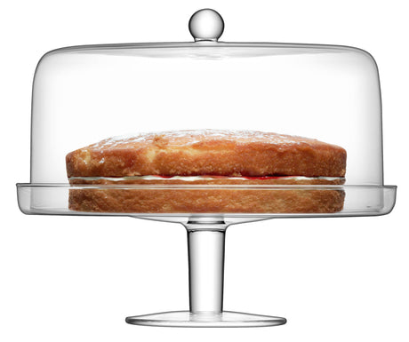 LSA Klara kuchenglocke in klar, Ø33cm, with a sleek, modern design and polished finish, perfect for kitchen decoration.