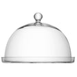 Clear LSA Vienna plate with glass dome, 33cm diameter, elegant display cover for serving and presentation.