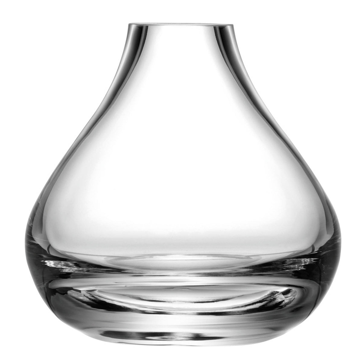 Clear glass LSA Flower Sprig Vase, 11cm tall, with a sleek, minimalist design perfect for floral arrangements.