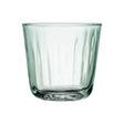 Set of four LSA Mia tumblers, 250ml recycled glass with optic design, perfect for drinks and stylish table settings.
