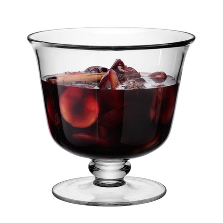 Clear LSA Serve Tall Comport with 22cm diameter, elegant glass serving bowl for presentation and display.