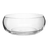 Clear LSA Serve Low Bowl with 27.5cm diameter, ideal for serving salads or snacks, made of glass with a sleek design.
