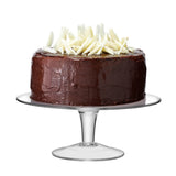 Clear LSA serve cakestand with a 31cm diameter, featuring a sleek design perfect for serving cakes and desserts.