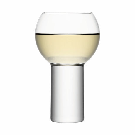 Pair of clear LSA Boris wine goblets, 360ml capacity, elegant glassware for red and white wine.