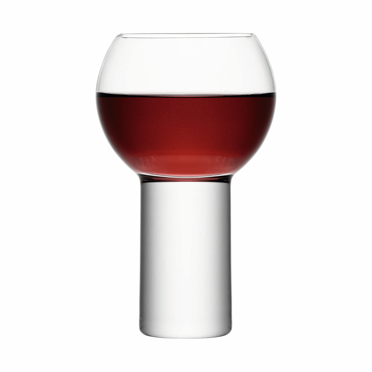 Pair of LSA Boris wine goblets, 360ml clear glass weinglas with elegant design, perfect for wine tasting and serving.