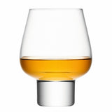 Set of two LSA Madrid clear liquor glasses, 460 ml, elegant glassware for spirits, showcasing sleek design and transparent clarity.