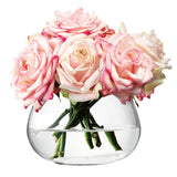 Clear LSA Flower Table Arrangement Vase with a height of 11.5cm, featuring a modern and elegant design.
