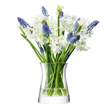 Clear LSA Flower Garden Posy Vase, 13cm tall, with a delicate floral design and transparent glass construction.