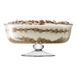 LSA Serve serving bowl in clear glass, round shape, 31cm diameter, elegant and modern design for serving dishes