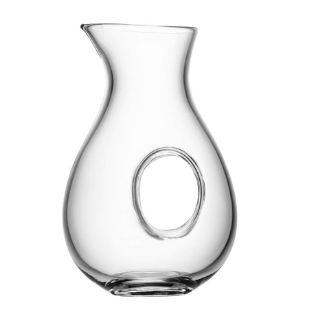 Clear LSA Ono jug with a 1.2L capacity, featuring a sleek modern design perfect for serving beverages.