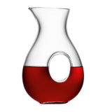 Clear LSA Ono Jug 1.2L glass carafe with a sleek, modern design, perfect for serving beverages in style.