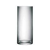Clear LSA Column Vase, 42cm tall with 18cm diameter, showcasing sleek cylindrical glass design for floral arrangements.