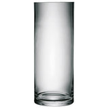 Clear LSA Column Giant Vase standing 50 cm tall with a 20 cm diameter, featuring a sleek, modern design for floral displays.