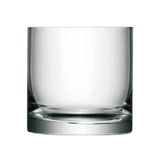 LSA clear column vase or candleholder, H12cm and 12cm diameter, with a sleek cylindrical design and transparent glass finish.