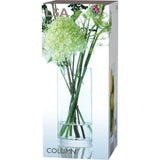 Clear LSA column vase, 28cm tall with 13cm diameter, featuring a sleek, modern design ideal for floral arrangements.