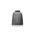 Gray LSA Pleat Vase, 26cm tall, with a textured, pleated design, perfect for floral arrangements or home decor.