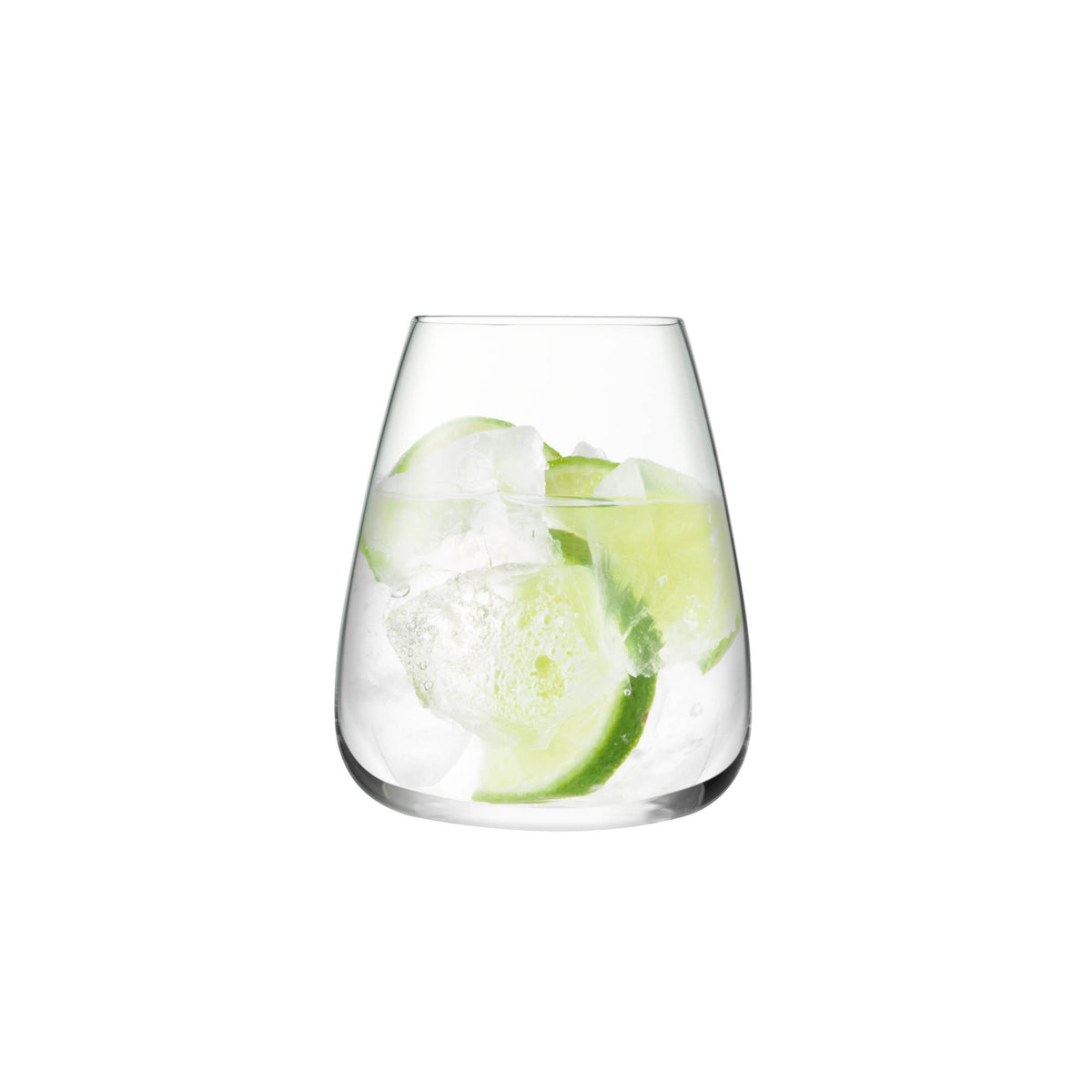 Pair of LSA Wine Culture water glasses, 590ml clear glass tumblers for wine or water, elegant and stylish drinkware.