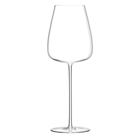 Pair of LSA Wine Culture white wine goblets, 690ml clear glass, elegant design for serving white wines.