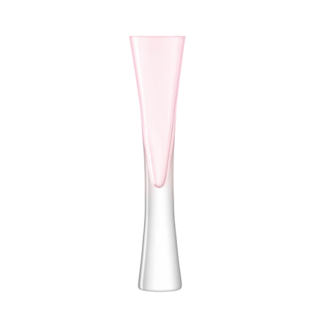 Pair of LSA MOYA pink champagne glasses, 170 ML, elegant stemware for celebratory drinks, set of two.