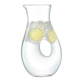 Clear LSA Ono Jug Karaffe with a 2.25L capacity, featuring a sleek design suitable for serving beverages.