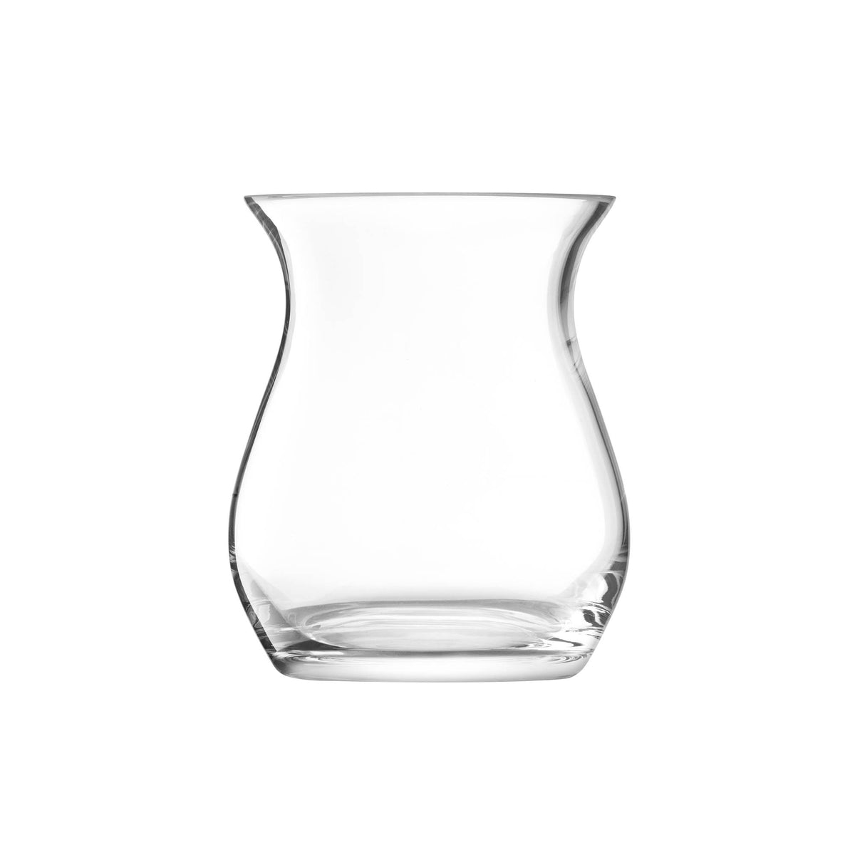 Clear LSA flower open posy vase with a 23cm height, showcasing elegant glass design suitable for floral arrangements.