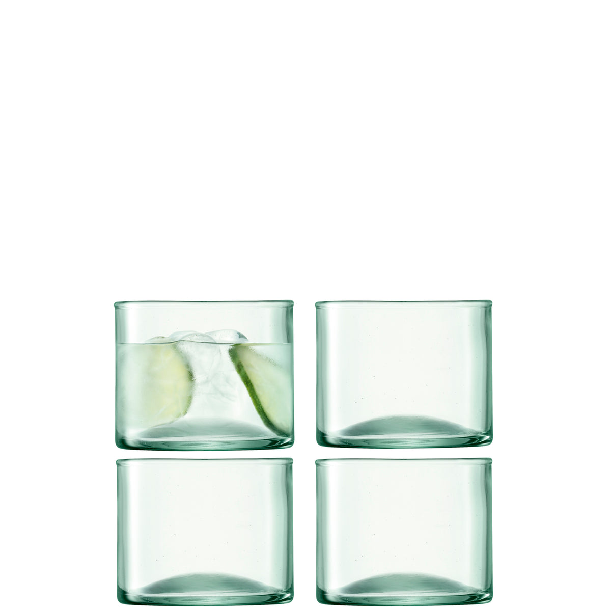 Set of four LSA Tumbler CANOPY glasses in matte finish, 270ml capacity, ideal for beverages, stylish and modern design.