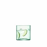 Set of four LSA CANOPY matte 350ml tumblers, stylish glass drinkware for beverages, displayed on a neutral background.