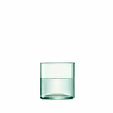 Set of four LSA Canopy matte 350ml tumblers, glass drinkware with a sleek modern design.