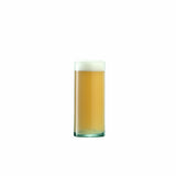 Set of four LSA Canopy matte 520ml beer glasses with rounded shape and clear glass design.