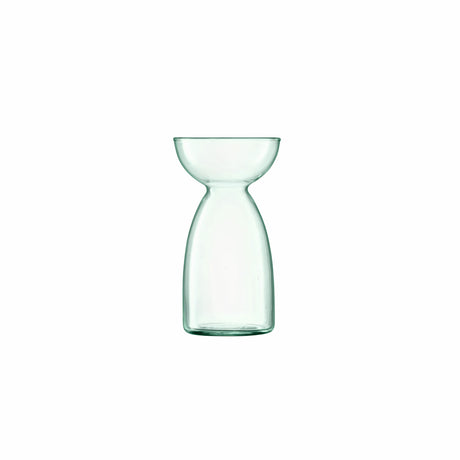 LSA Canopy Trio Vase Set with recycled glass, featuring three elegant vases in different shapes, 13cm tall.