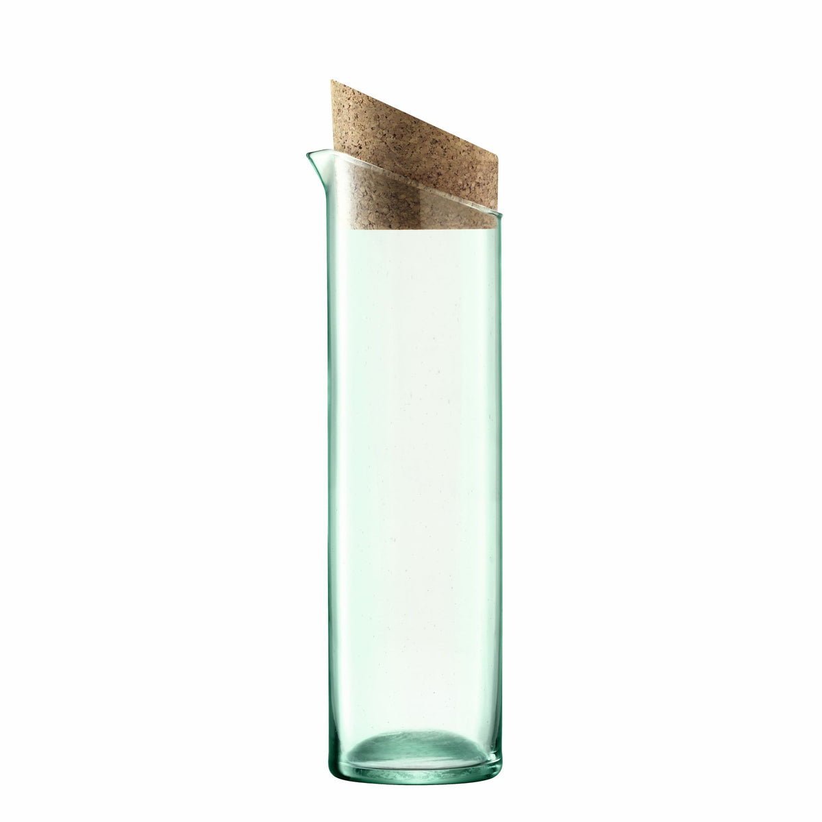 LSA Karaffe Canopy in matte finish, 1.3L glass pitcher with a sleek, modern design for serving beverages.