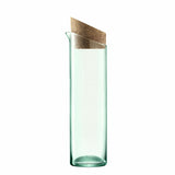 LSA Karaffe Canopy in matte finish, 1.3L glass pitcher with a sleek, modern design for serving beverages.