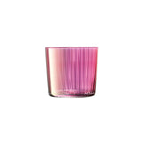 Set of four LSA Gems tumblers, 310ml, with assorted garnet-colored glass, showcasing elegant, colorful drinkware.