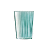 Set of four LSA Gems tumblers, 560ml each, with assorted jade colors, featuring elegant glass design for beverages.