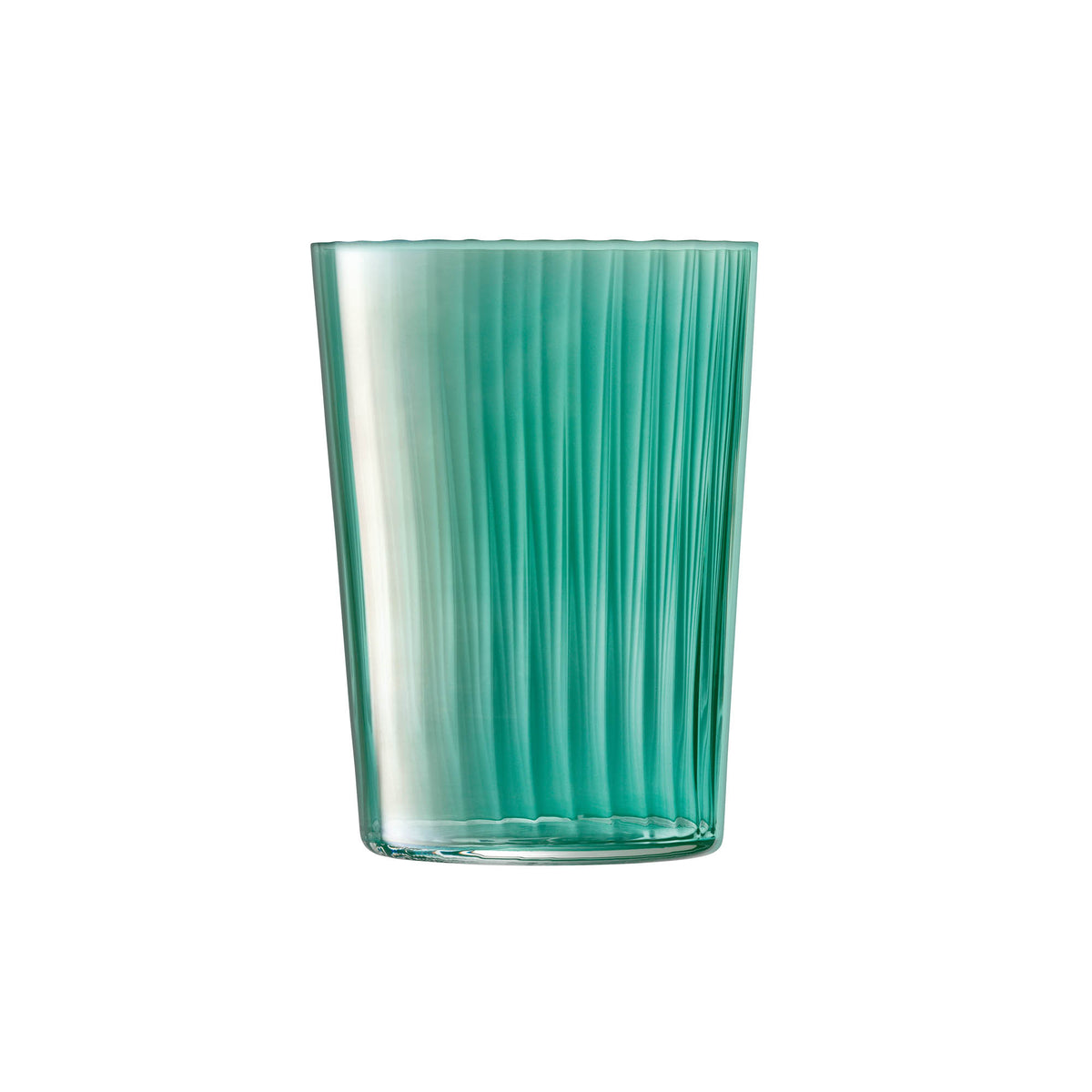 Set of four LSA Gems tumblers in assorted jade colors, 560ml capacity, made of glass for stylish beverage serving.